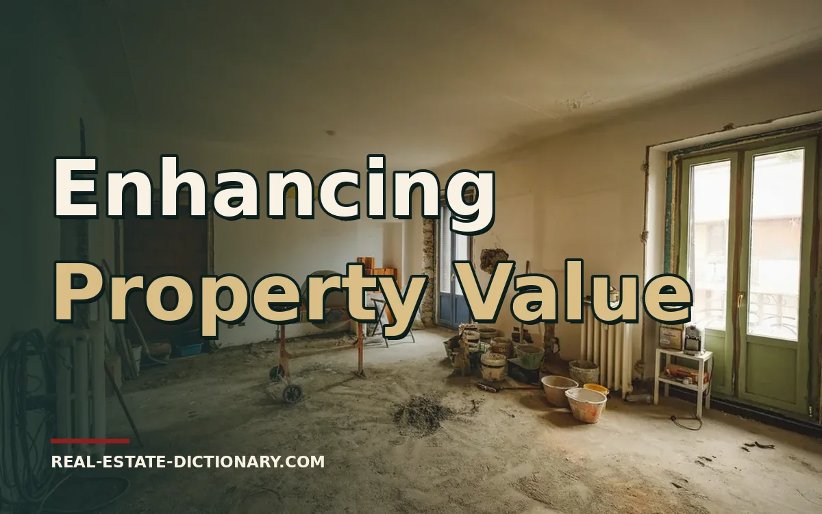 Enhancing Property Value — Real Estate Dictionary guide