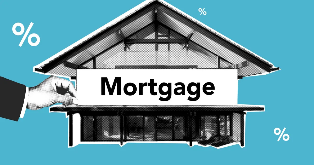 Mortgage loan paperwork and house keys on a desk
