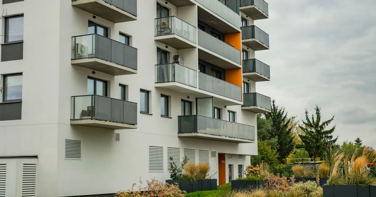 Apartment building representing a real estate investment property